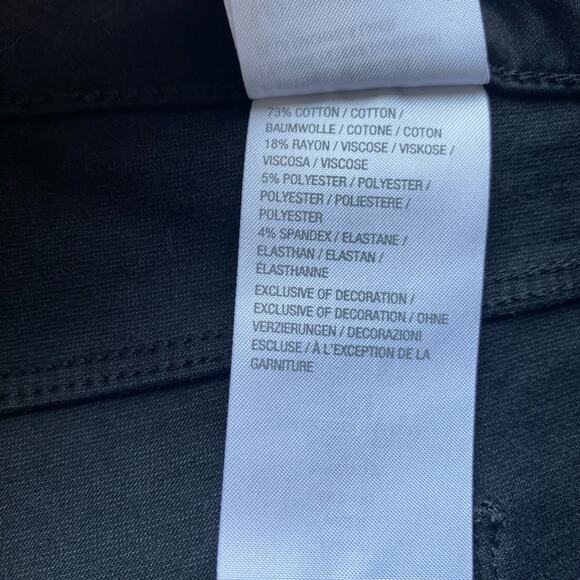 Susan Graver Weekend Sexy Dark Black Soft Stretch Straight Leg Pants Size 24W - Picture 6 of 6